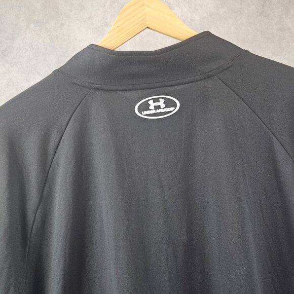 Under Armour Men Fit Heat Gear Loose Half Zip Collar Neck Long Sleeve Shirt 2XL - Picture 7 of 7